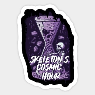 Skeleton's Cosmic Hour Sticker